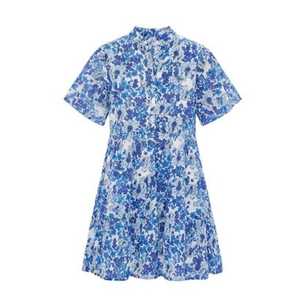RO'S GARDEN Exclusive Blue Nerano Vibeka Short Dress Size M NWT - Picture 8 of 8